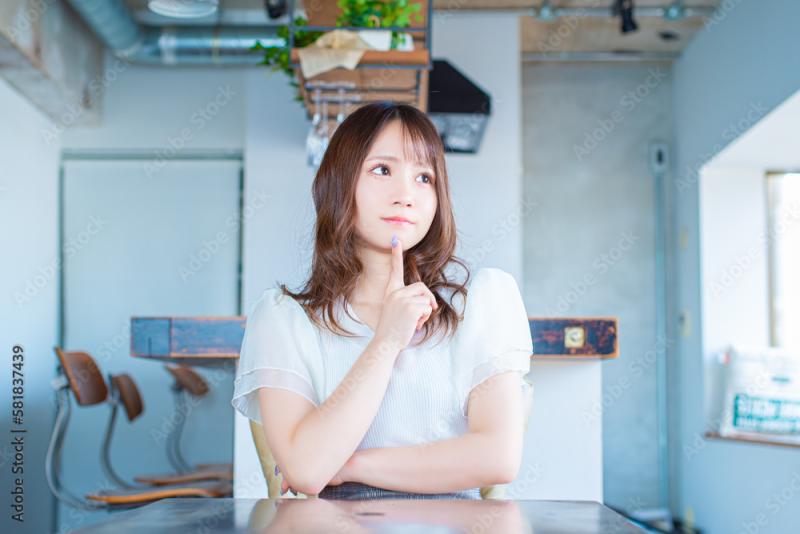 thinking girl